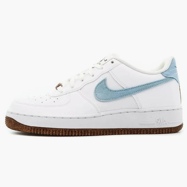 Nike Air Force 1 Low Lv8 Indigo Canvas Cork White (gs)