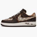 Louis Vuitton Nike Air Force 1 Low Monogram Brown Damier Azur