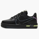 Nike Air Force 1 Low React Black Violet Star Barely Volt (gs)