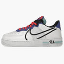 Nike Air Force 1 Low React White Astronomy Blue Laser Crimson
