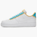 Nike Air Force 1 Low Se White Light Blue Fury Topaz Gold (women's)
