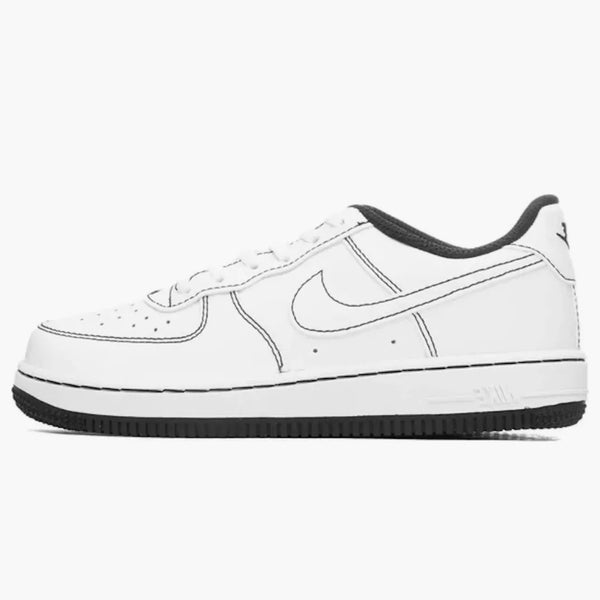 Nike Air Force 1 Low White Black Contrast Stitch (ps)