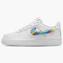 Nike Air Force 1 Low White Rainbow Lace Swoosh (gs)