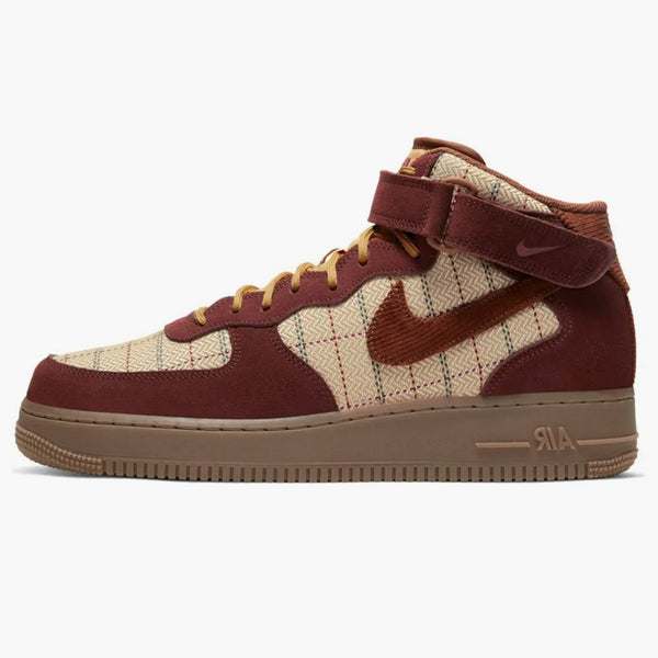 Nike Air Force 1 Mid Plaid Brown