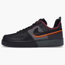 Nike Air Force 1 React Black Black Team Orange Pink Prime