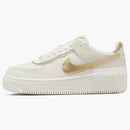 Nike Air Force 1 Shadow Sail Coconut Milk Metallic Gold (women's)