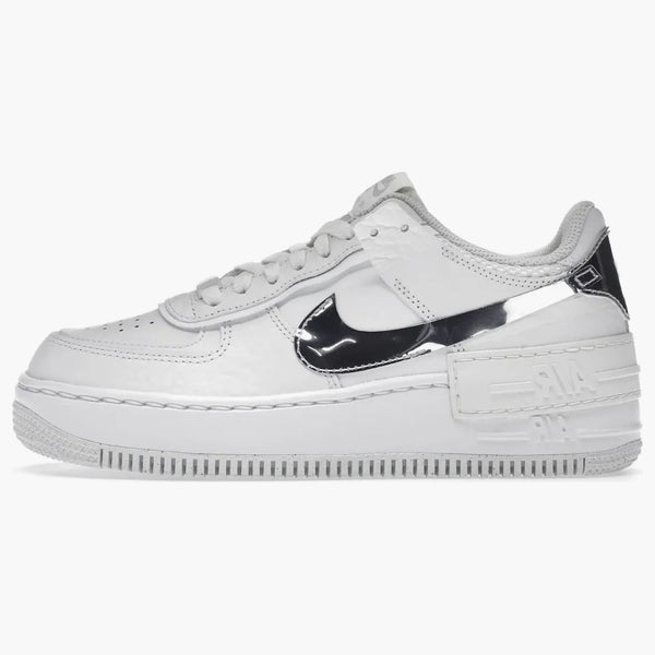Nike Air Force 1 Shadow White Chrome (mujer)