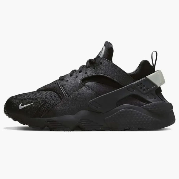 Nike Air Huarache Black Metallic Silver Mini Swoosh
