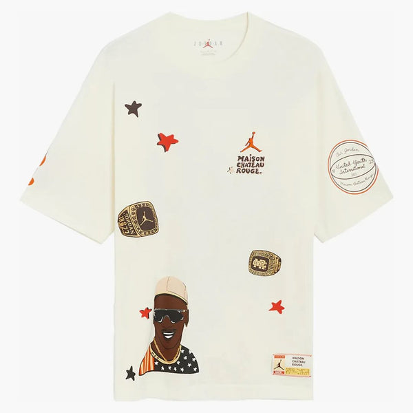 Nike Air Maison Chateau Rouge Aj2 T-shirt Sail