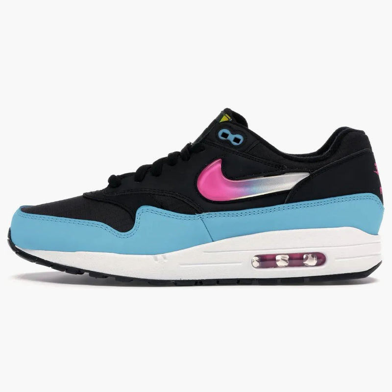 Nike Air Max 1 Jelly Swoosh Black Fuchsia Blue Fury