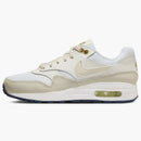 Nike Air Max 1 White Bronzine Barely Volt Light Orewood Brown (gs)