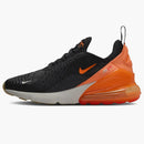 Nike Air Max 270 Black Bright Crimson Phantom Total Orange (gs)
