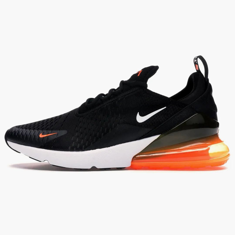 Nike Air Max 270 Black White Total Orange