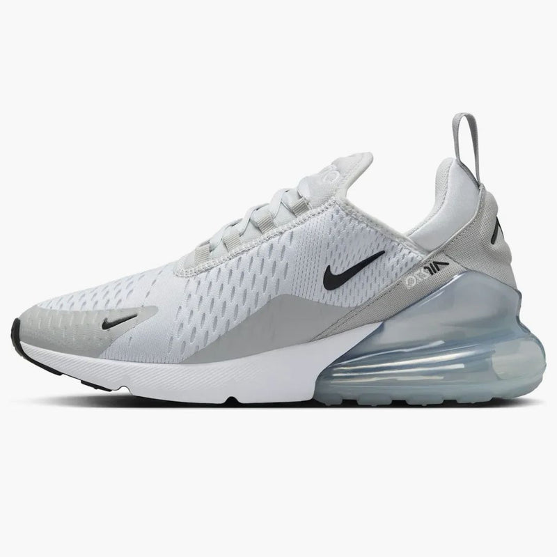 Nike Air Max 270 Pure Platinum Light Smoke Grey Metallic Silver Black (women's)