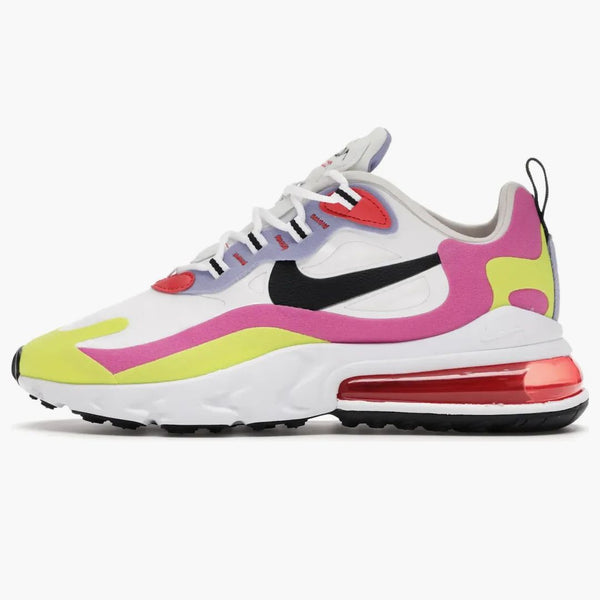 Nike Air Max 270 React White Pink Yellow (women's)