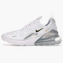 Nike Air Max 270 White Metallic Gold (women's)