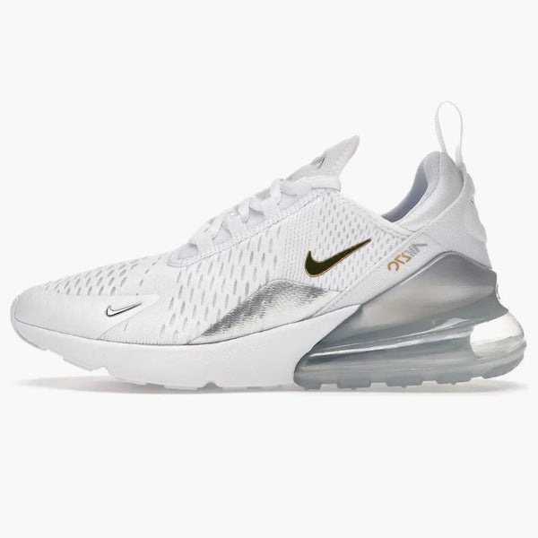 Nike Air Max 270 White Metallic Gold (women's)
