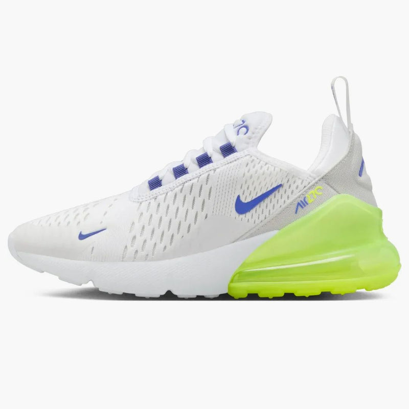 Nike Air Max 270 White Volt Photon Dust Astronomy Blue (gs)