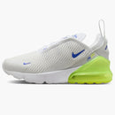 Nike Air Max 270 White Volt Photon Dust Astronomy Blue (ps)