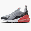 Nike Air Max 270 Wolf Grey Anthracite Bright Crimson White (gs)