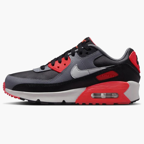 Nike Air Max 90 Black Cool Grey Bright Crimson Photon Dust (gs)