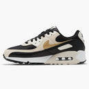 Nike Air Max 90 Black Metallic Gold Summit White (women's)