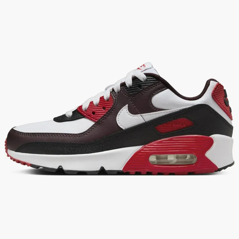 Nike Air Max 90 Burgundy Crush Black University Red White (gs)