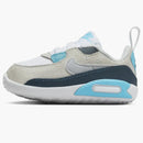 Nike Air Max 90 Crib White Baltic Blue Armory Navy Wolf Grey (i)