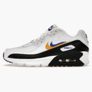 Nike Air Max 90 Double Swoosh White Black Gold Royal (gs)