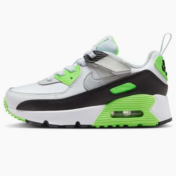 Nike Air Max 90 Easyon White Photon Dust Lime Blast Light Smoke Grey (PS)