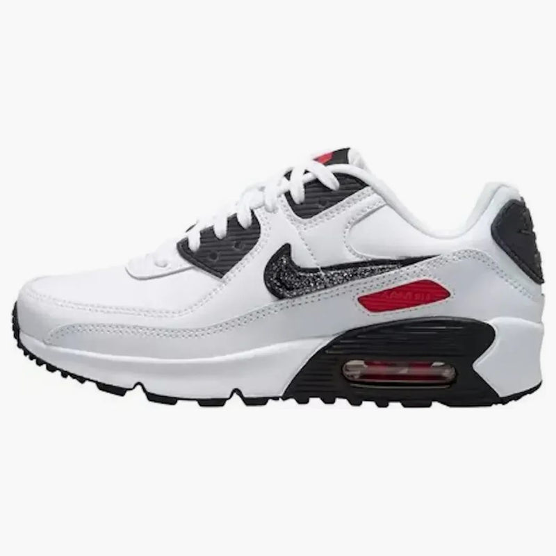 Nike Air Max 90 Ltr White Black Red (gs)