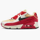 Nike Air Max 90 Leather Sesame Red Clay (ps)