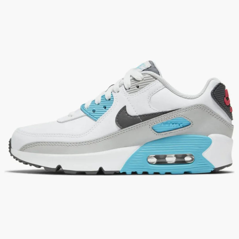 Nike Air Max 90 Leather White Chlorine Blue (gs)