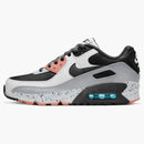 Nike Air Max 90 Leather White Turf Orange Speckled (gs)