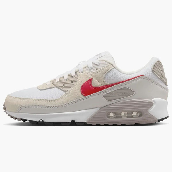 Nike Air Max 90 White College Grey Vast Grey University Red