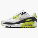 Nike Air Max 90 White Cyber Dark Smoke Grey Khaki (gs)