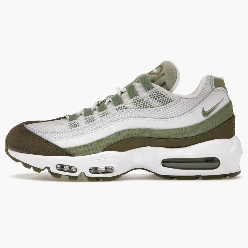 Nike Air Max 95 White Medium Olive Oil Green