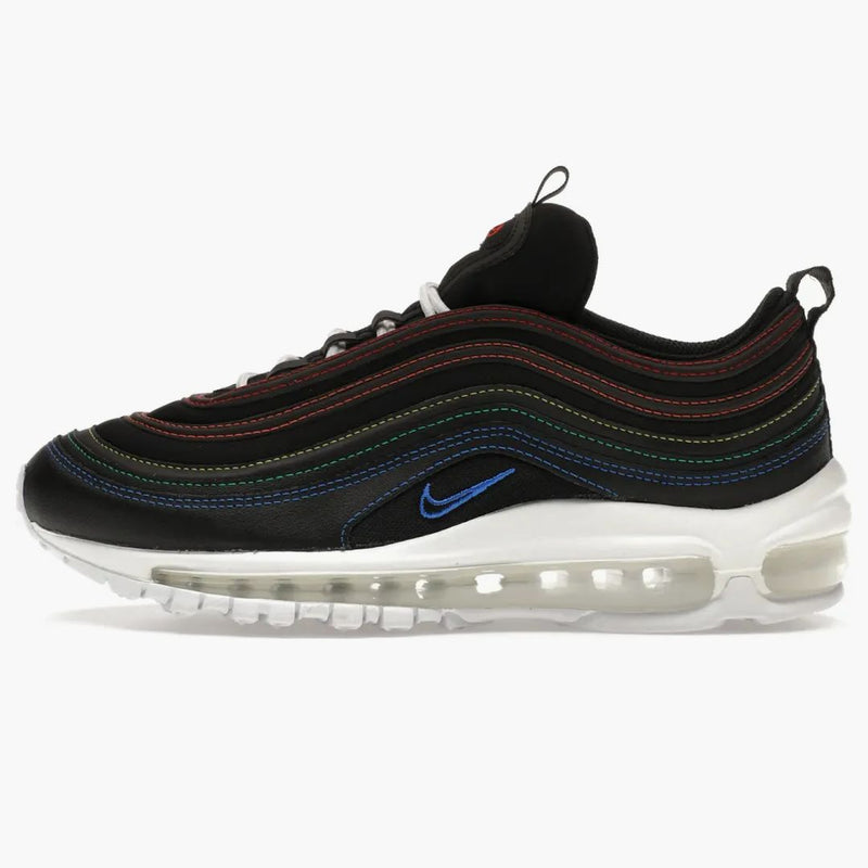 Nike Air Max 97 Black Rainbow Stitching (women's)
