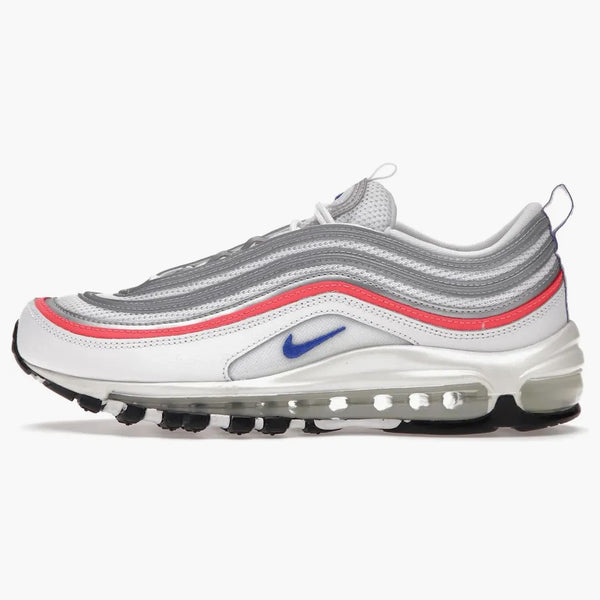 Nike Air Max 97 Metallic Silver Flash Crimson Racer Blue (women's)