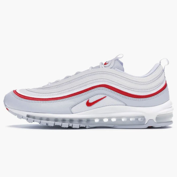Nike Air Max 97 White Pure Platinum University Red