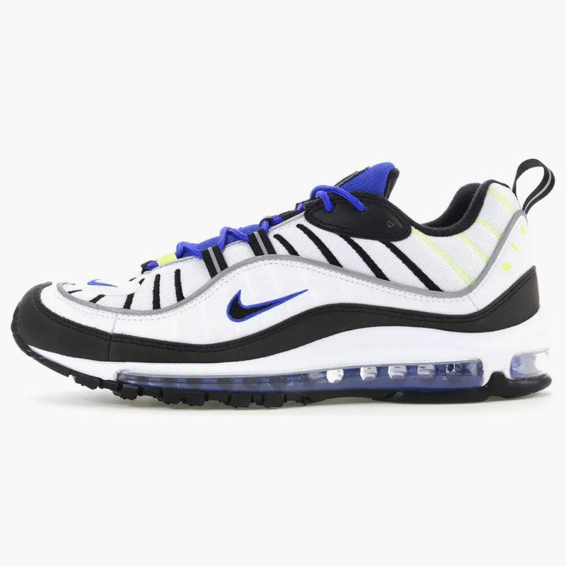 Nike Air Max 98 White Black Racer Blue