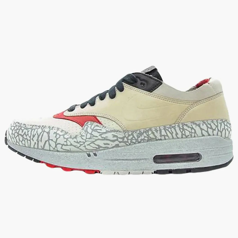 Nike Air Max 1 NL Premium Elephant Print Neutral Grey Varsity Red (2005)