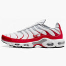 Nike Air Max Plus White University Red Wolf Grey