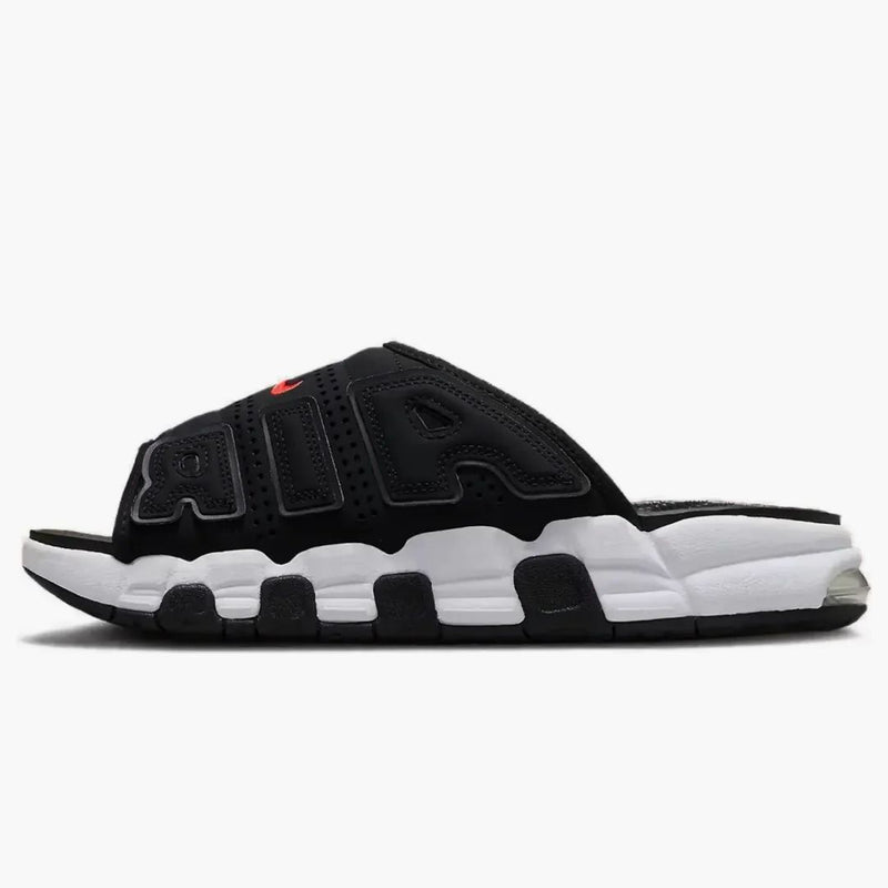 Nike Air More Uptempo Slide Black White Red