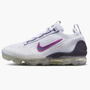 Nike Air Vapormax 2021 Fk White Football Grey Hot Fuchsia Dark Raisin (gs)