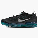 Nike Air Vapormax 2023 Flyknit Black Rapid Teal Aquamarine Metallic Silver (women's)