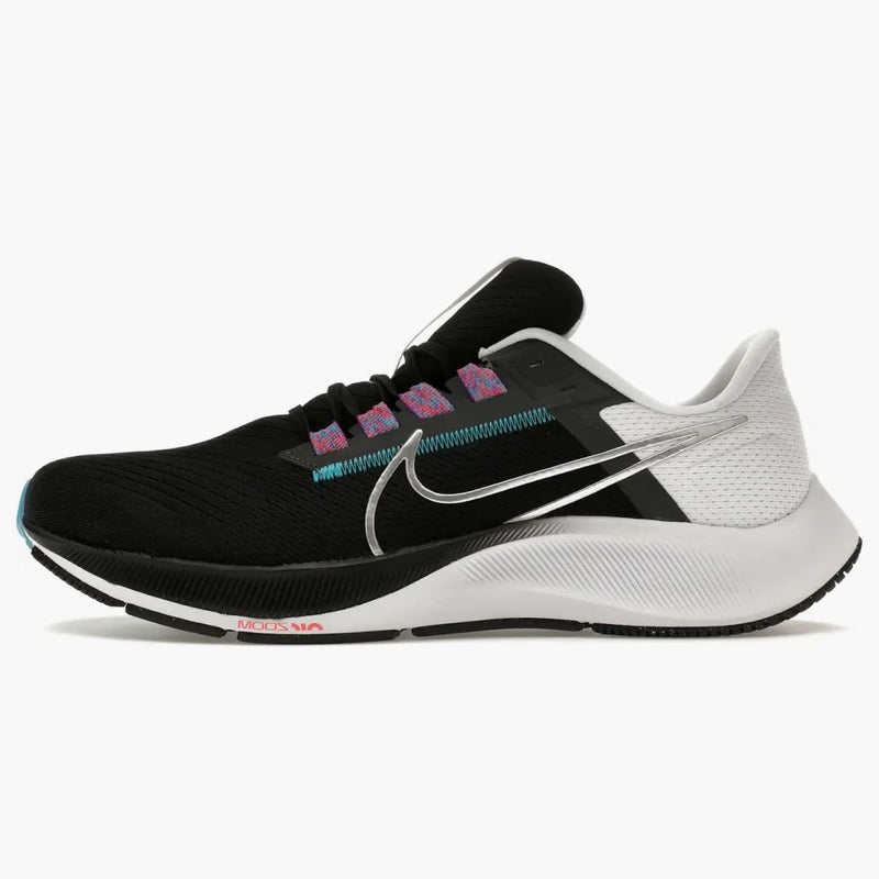 Nike Air Zoom Pegasus 38 Black White Chlorine Blue