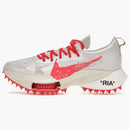 Nike Air Zoom Tempo Next% Flyknit Off White White Solar Red