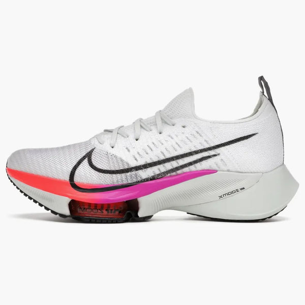 Nike Air Zoom Tempo Next% Flyknit White Hyper Violet Flash Crimson