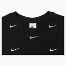 Nike All Over Swoosh Logo Cropped T-shirt Black